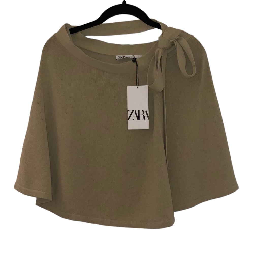 ZARA wrap skirt, size small, beige
